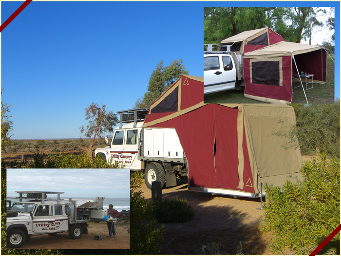 'C190' Camperback set up at Coward Springs